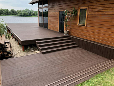 Терраса у воды фото от EcoDecking